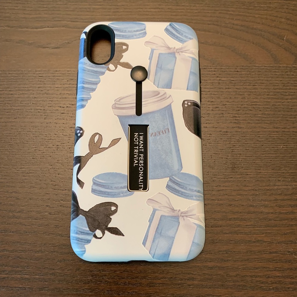 iPhone XR case with kickstand and loop